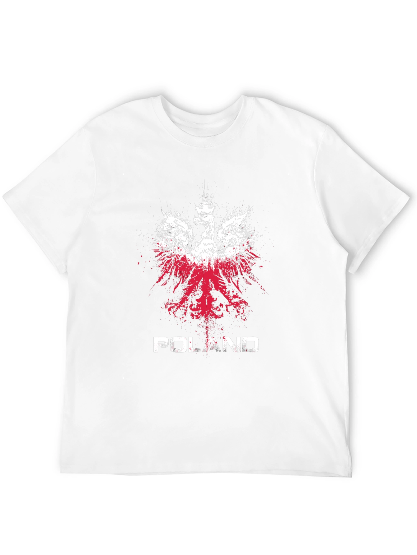 Poland Flag Eagle Black T-Shirt
