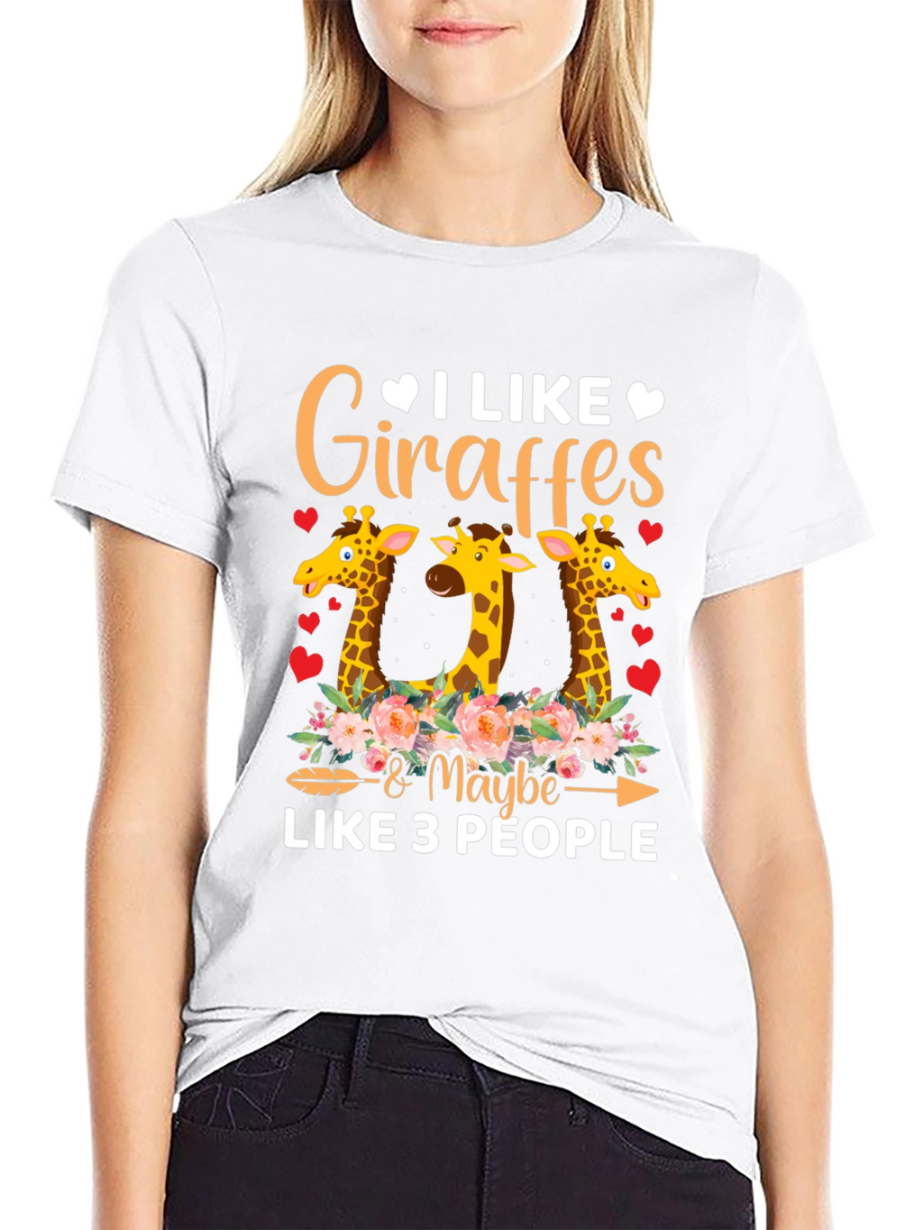 I Like Giraffes & Maybe 3 People Graphic Tee