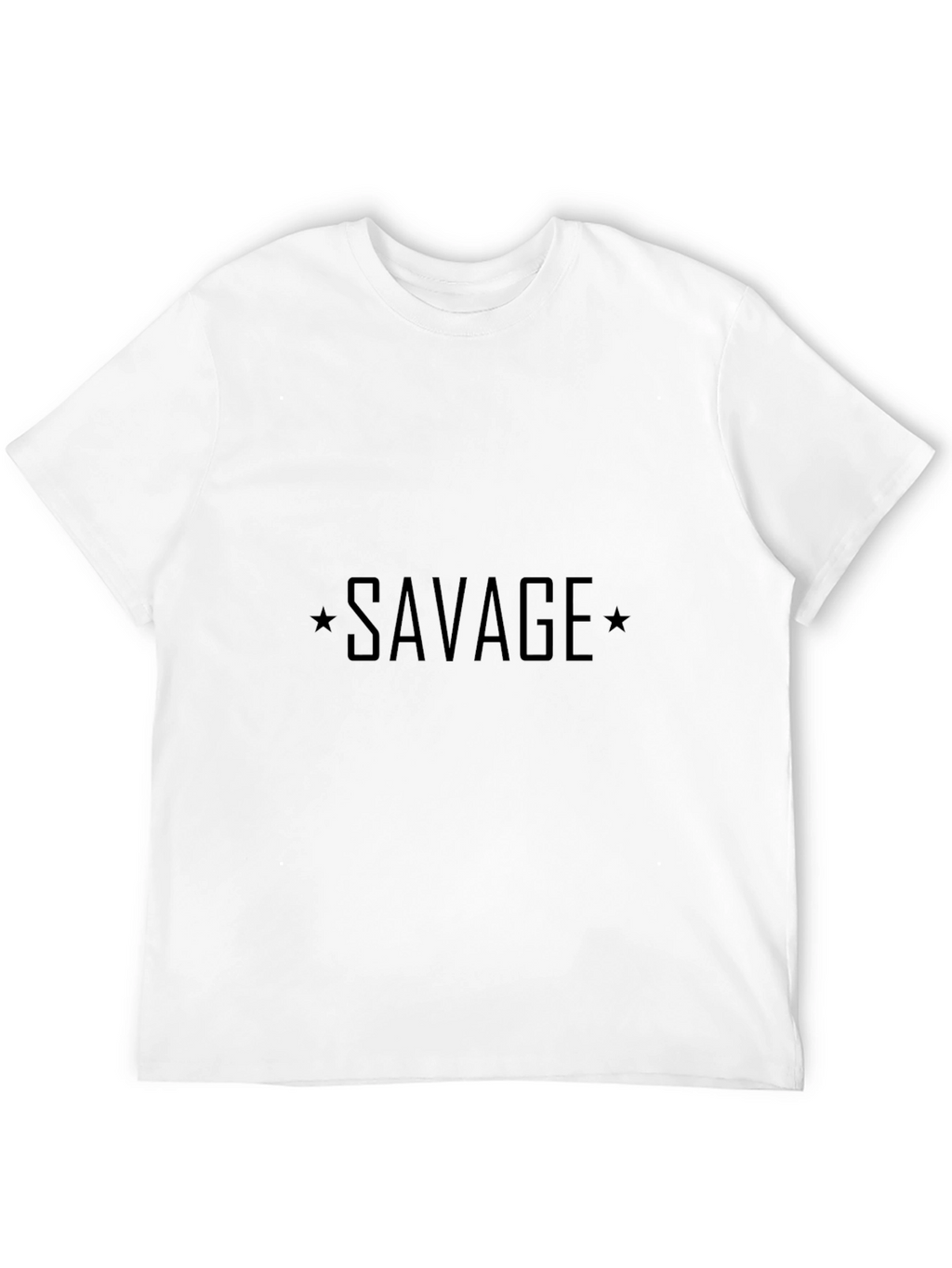 Savage Graphic Print Crew Neck Tee
