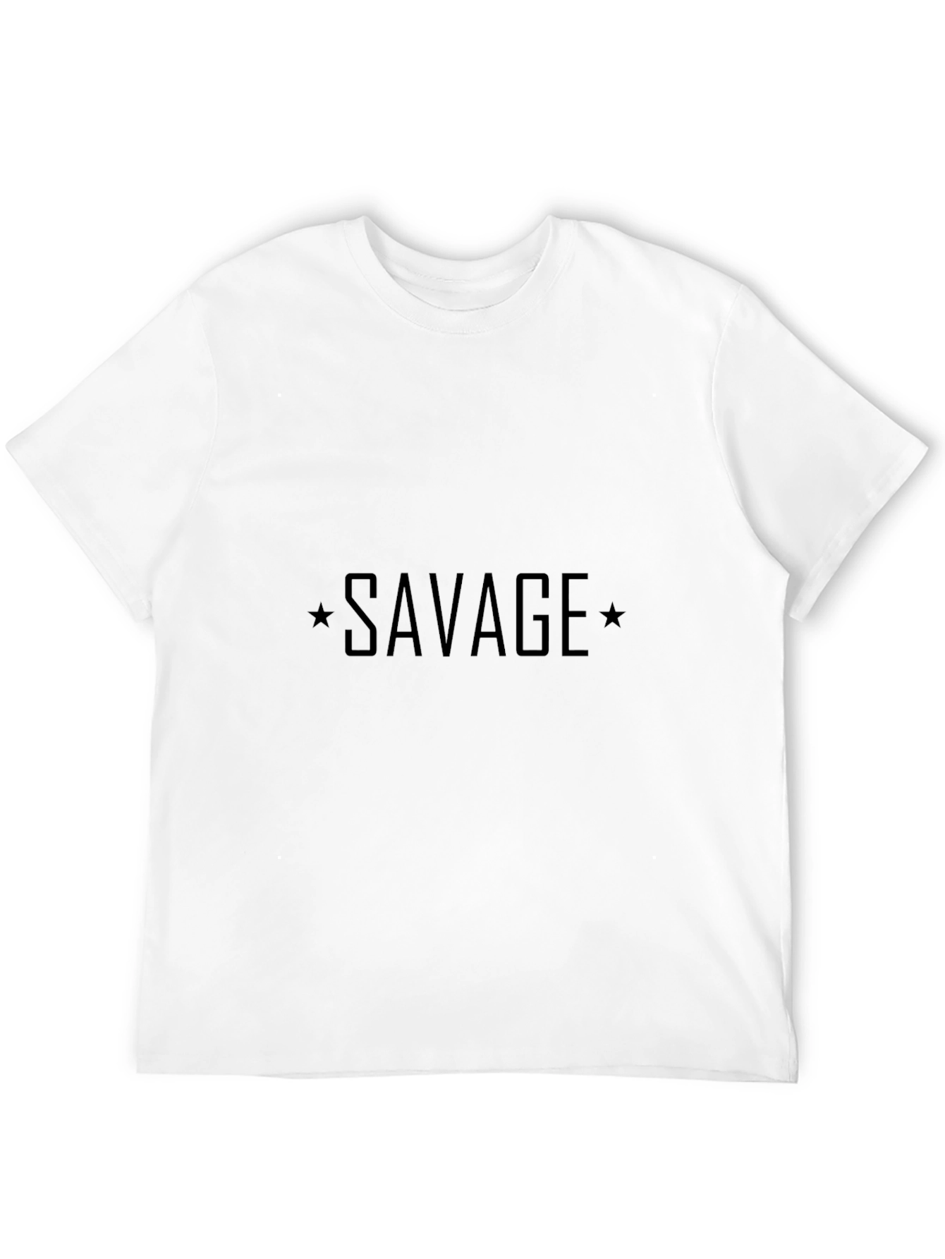 Savage Graphic Print Crew Neck Tee