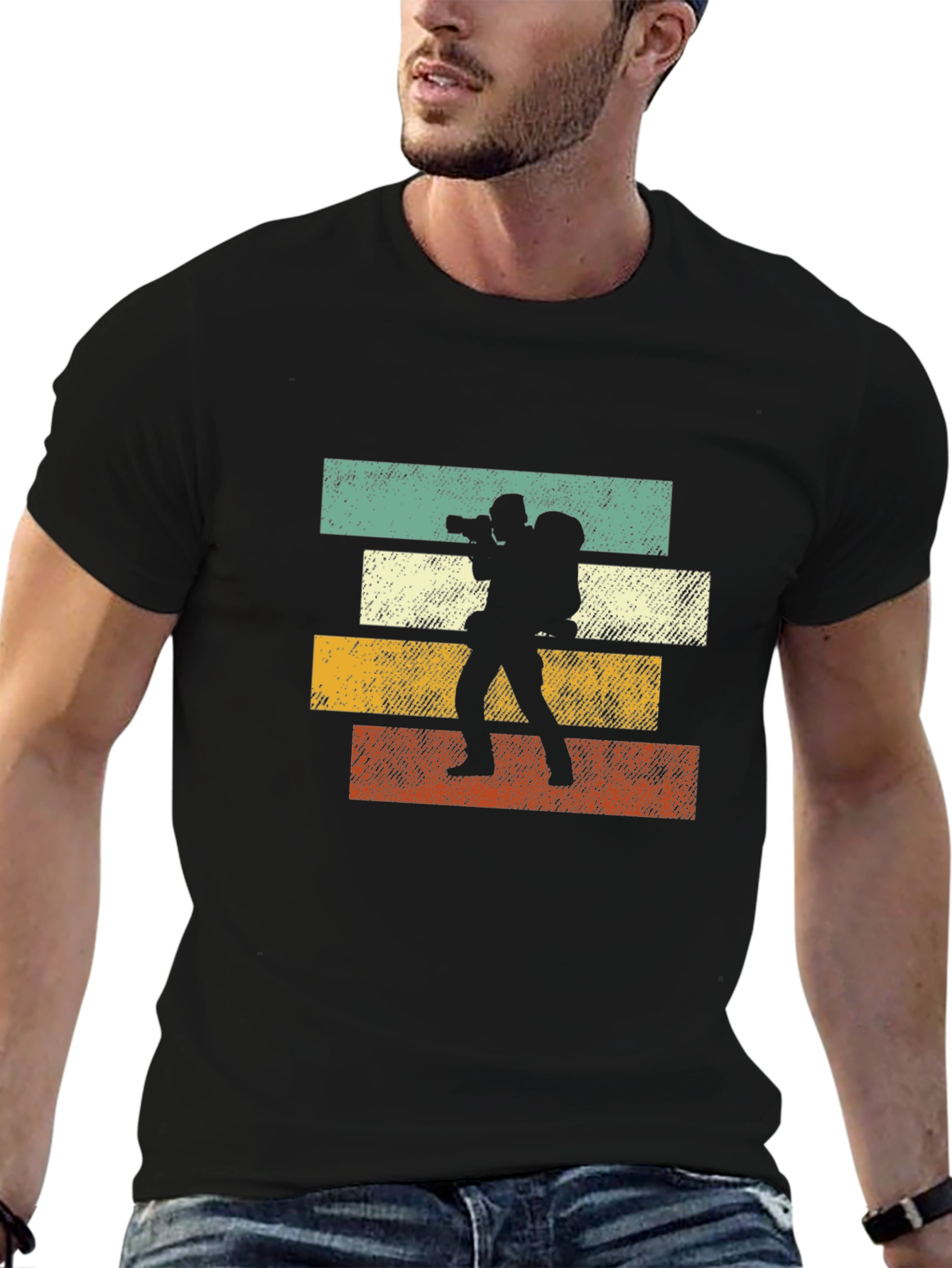 Retro Photographer Graphic T-Shirt
