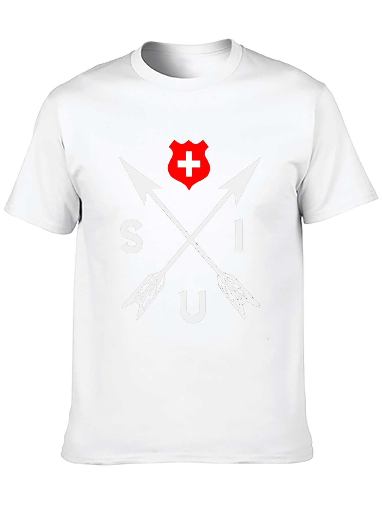 SIU Switzerland Arrow T-Shirt - Black Cotton Tee