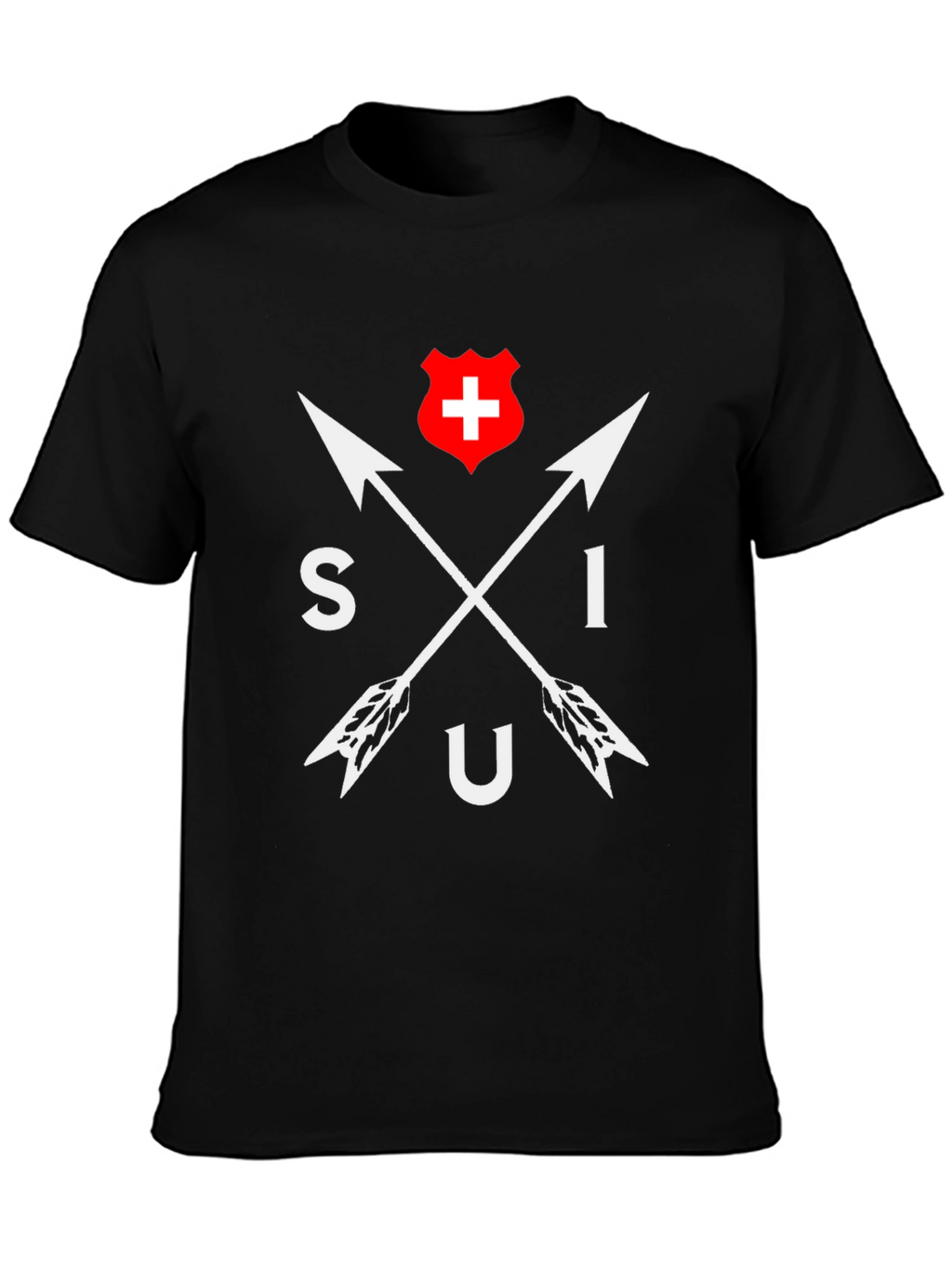 SIU Switzerland Arrow T-Shirt - Black Cotton Tee