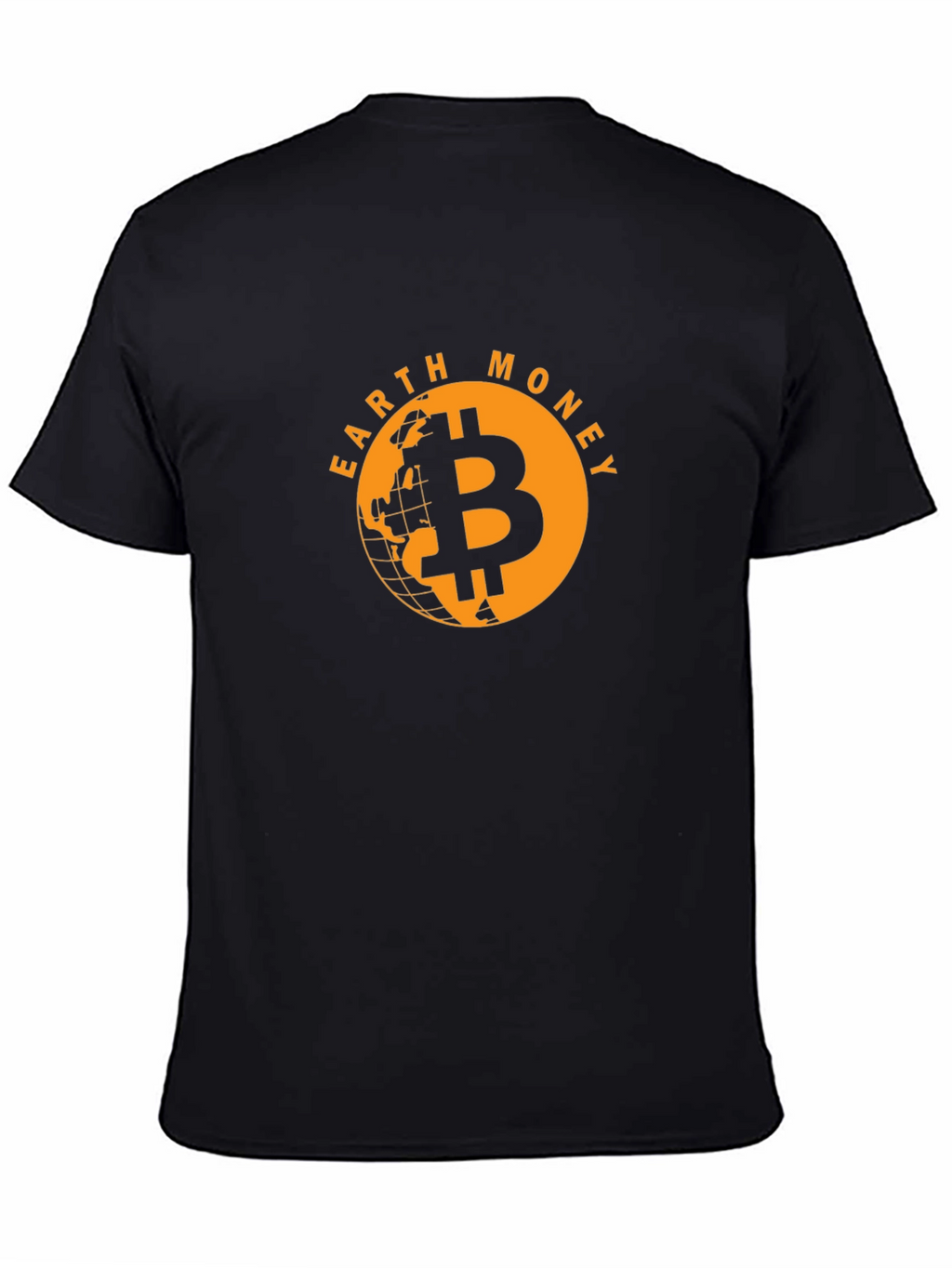 Earth Money Bitcoin T-Shirt - Black