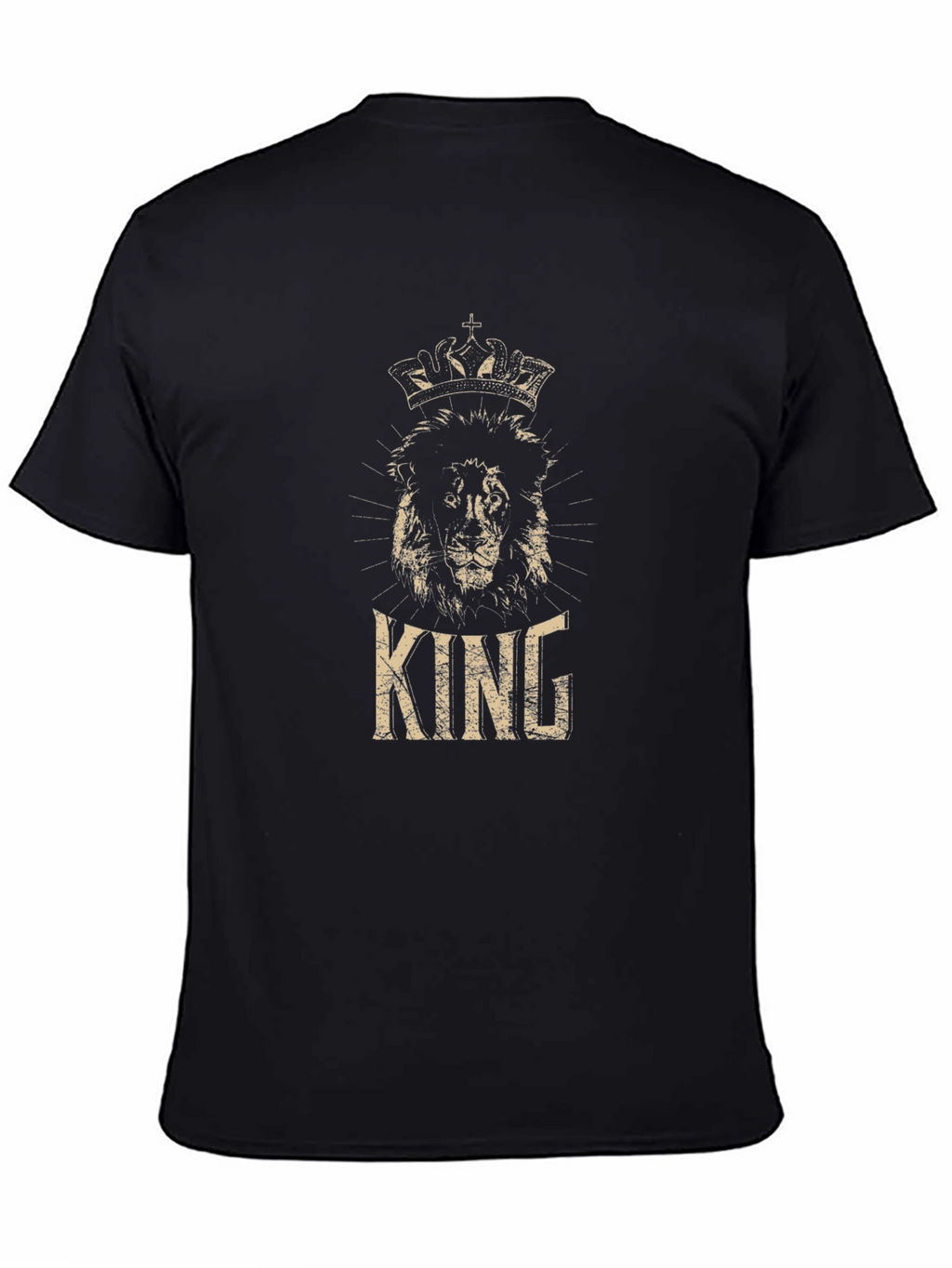 King Lion Graphic Tee - Mens Black T-Shirt