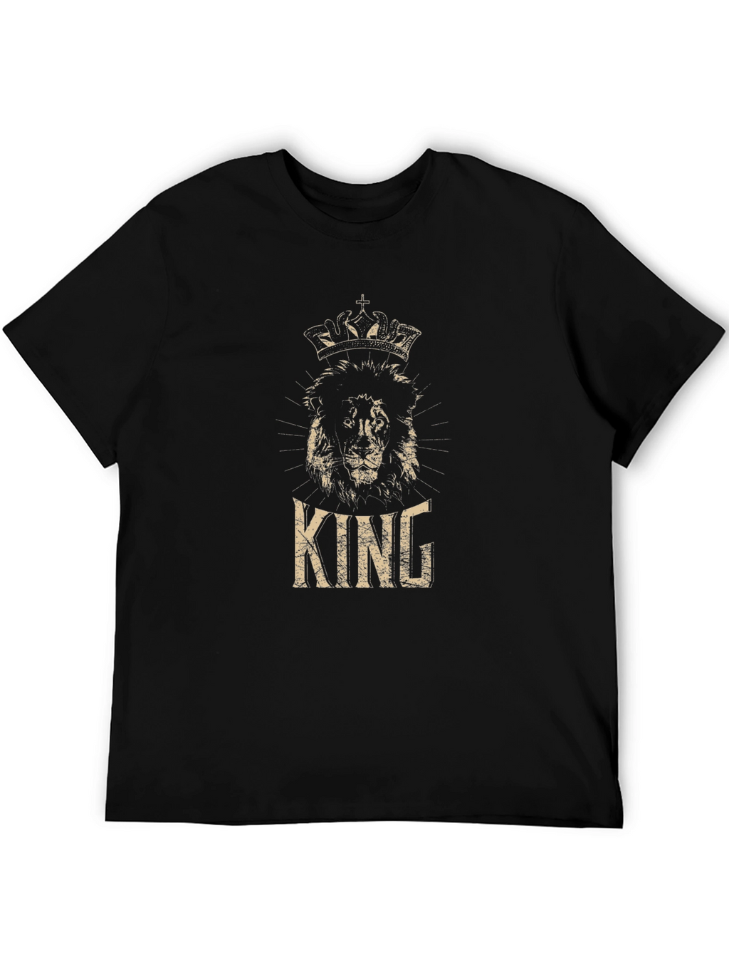 King Lion Graphic Tee - Mens Black T-Shirt