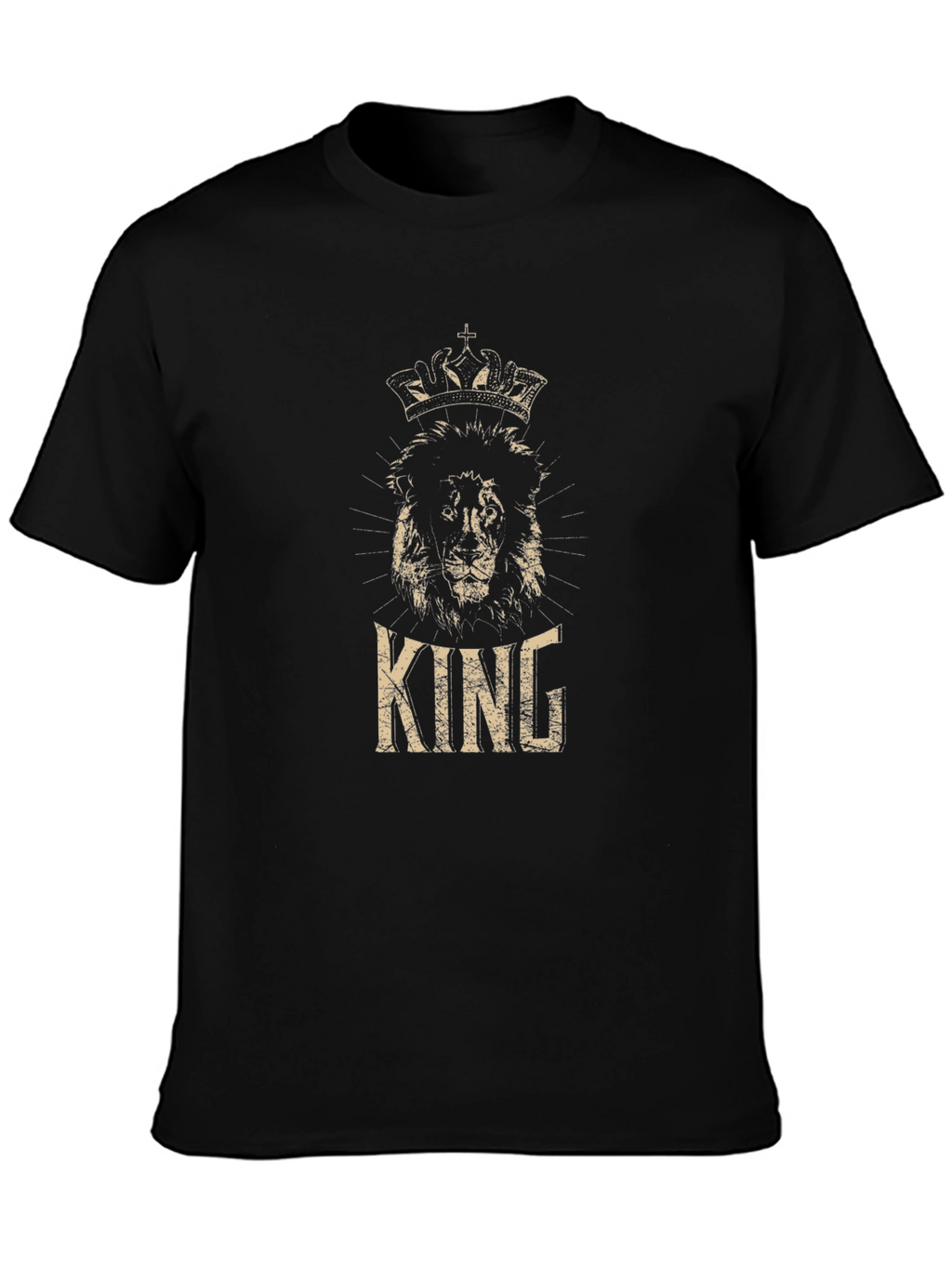 King Lion Graphic Tee - Mens Black T-Shirt
