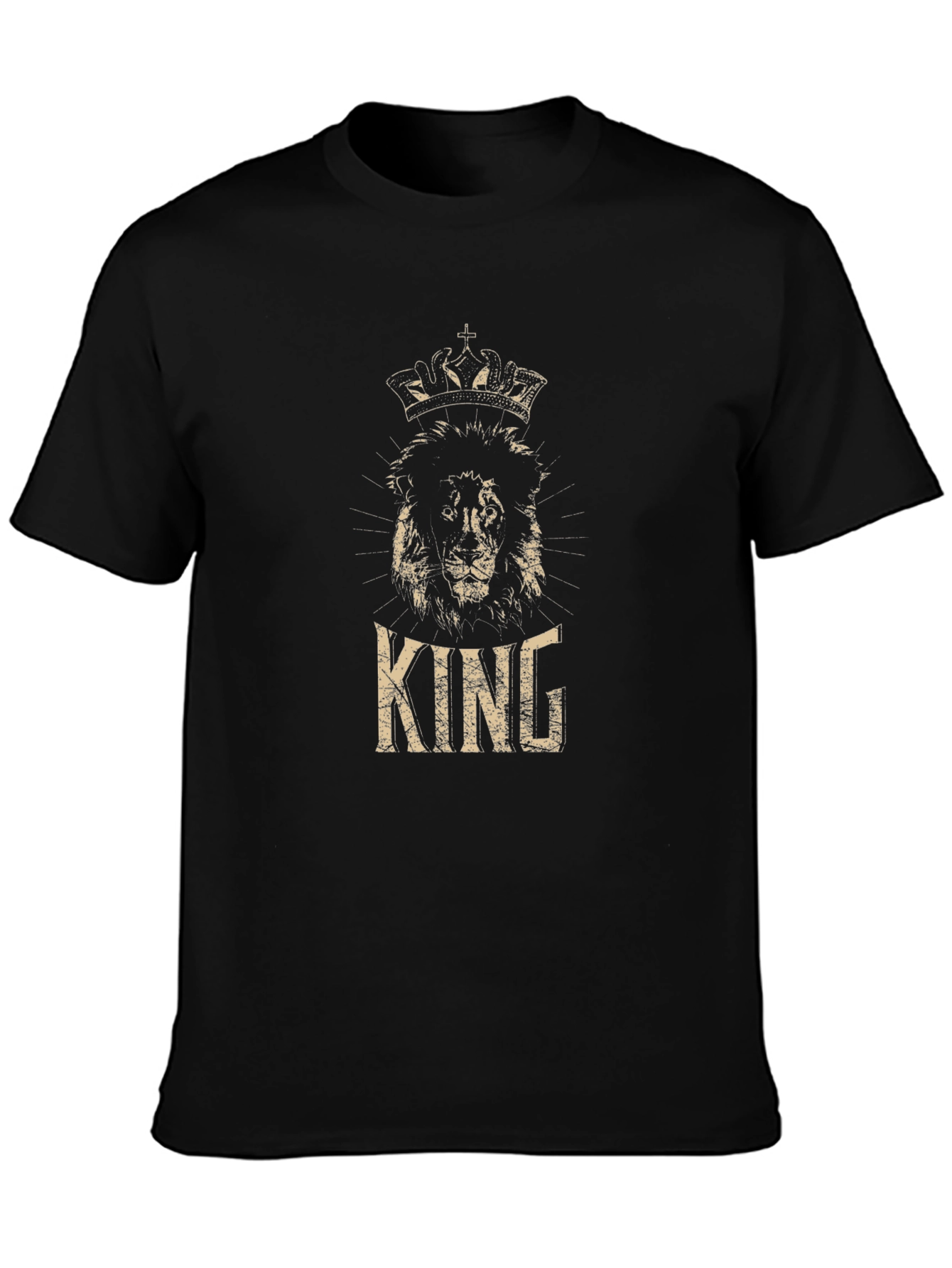 King Lion Graphic Tee - Mens Black T-Shirt