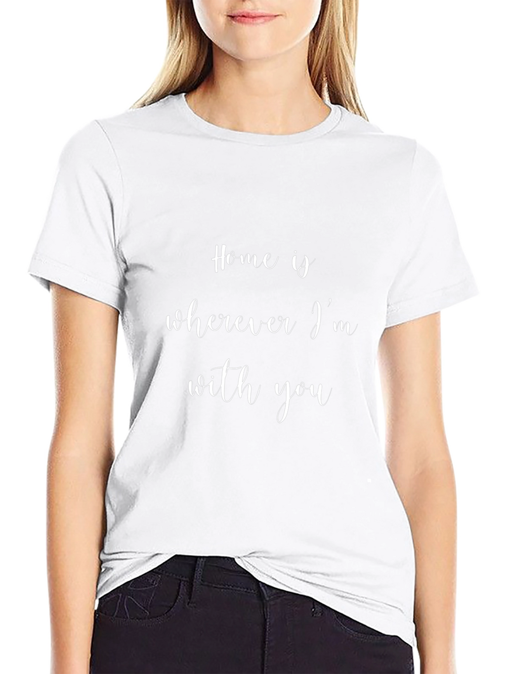 Home is Wherever Im With You Black T-Shirt