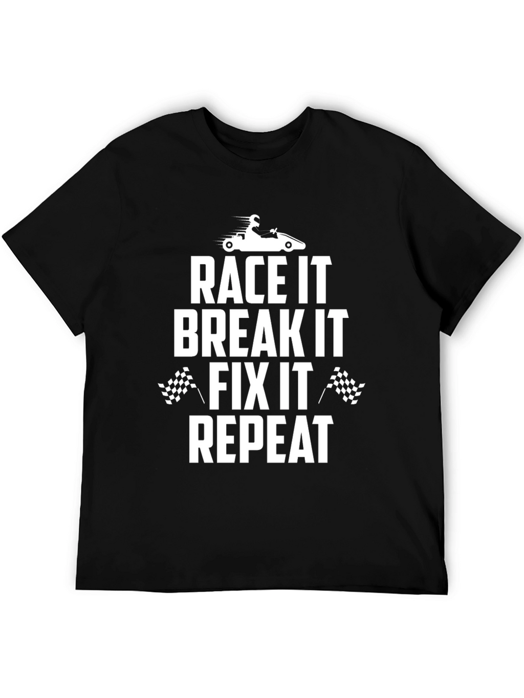 Race It Break It Fix It Repeat Graphic Tee