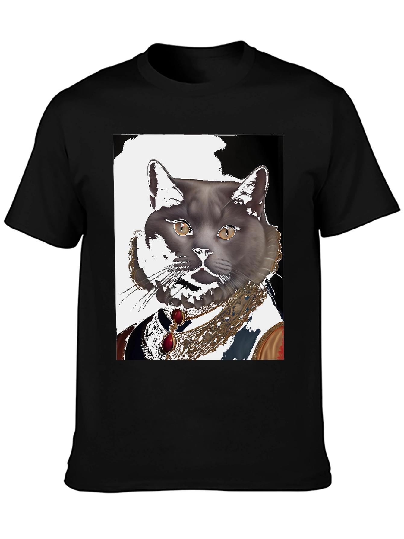 Regal Cat Portrait T-Shirt