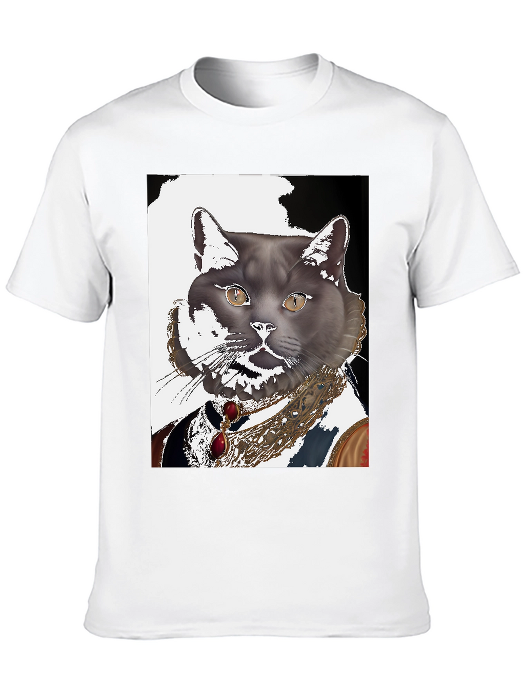 Regal Cat Portrait T-Shirt