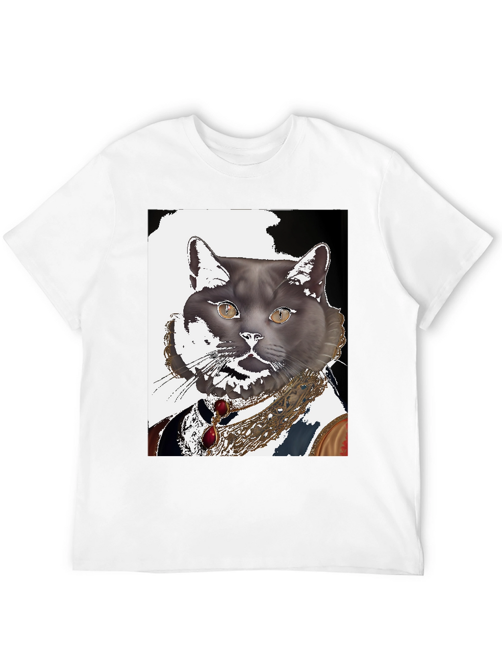 Regal Cat Portrait T-Shirt