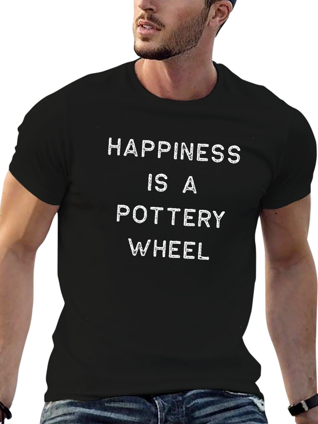 Happiness Pottery Wheel Graphic Tee