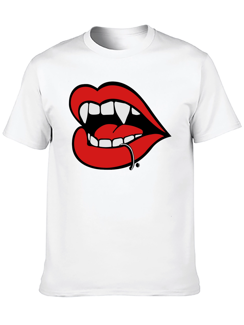 Vampire Lips T-Shirt: Bold Graphic Tee
