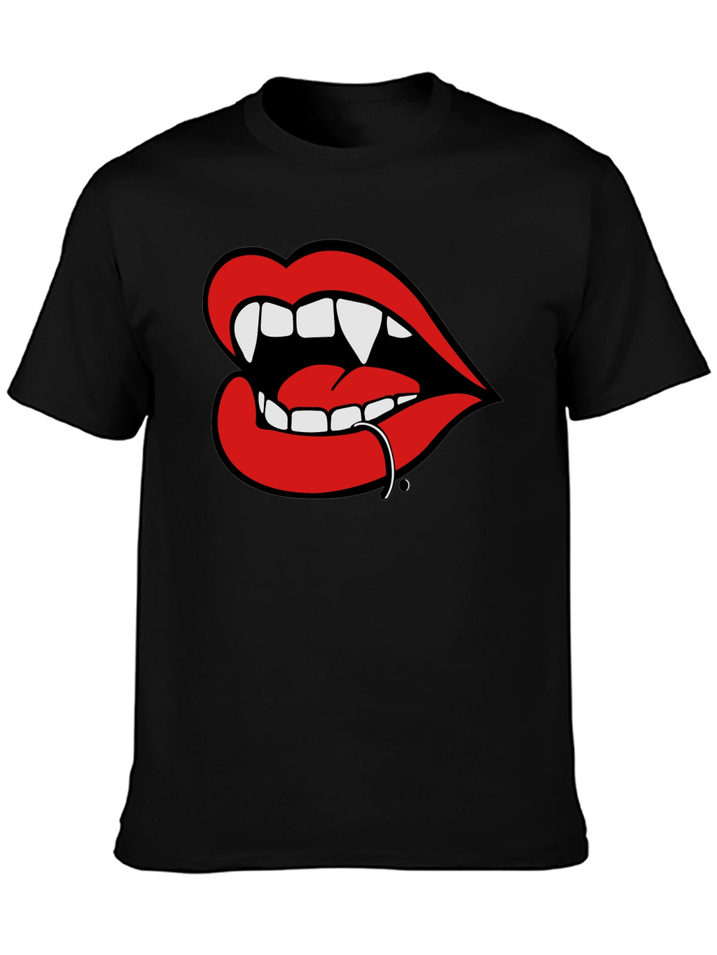 Vampire Lips T-Shirt: Bold Graphic Tee