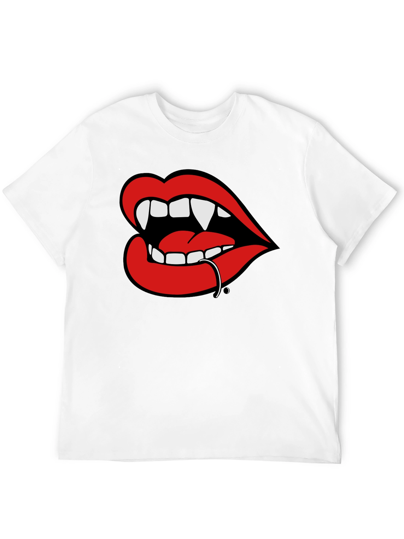 Vampire Lips T-Shirt: Bold Graphic Tee