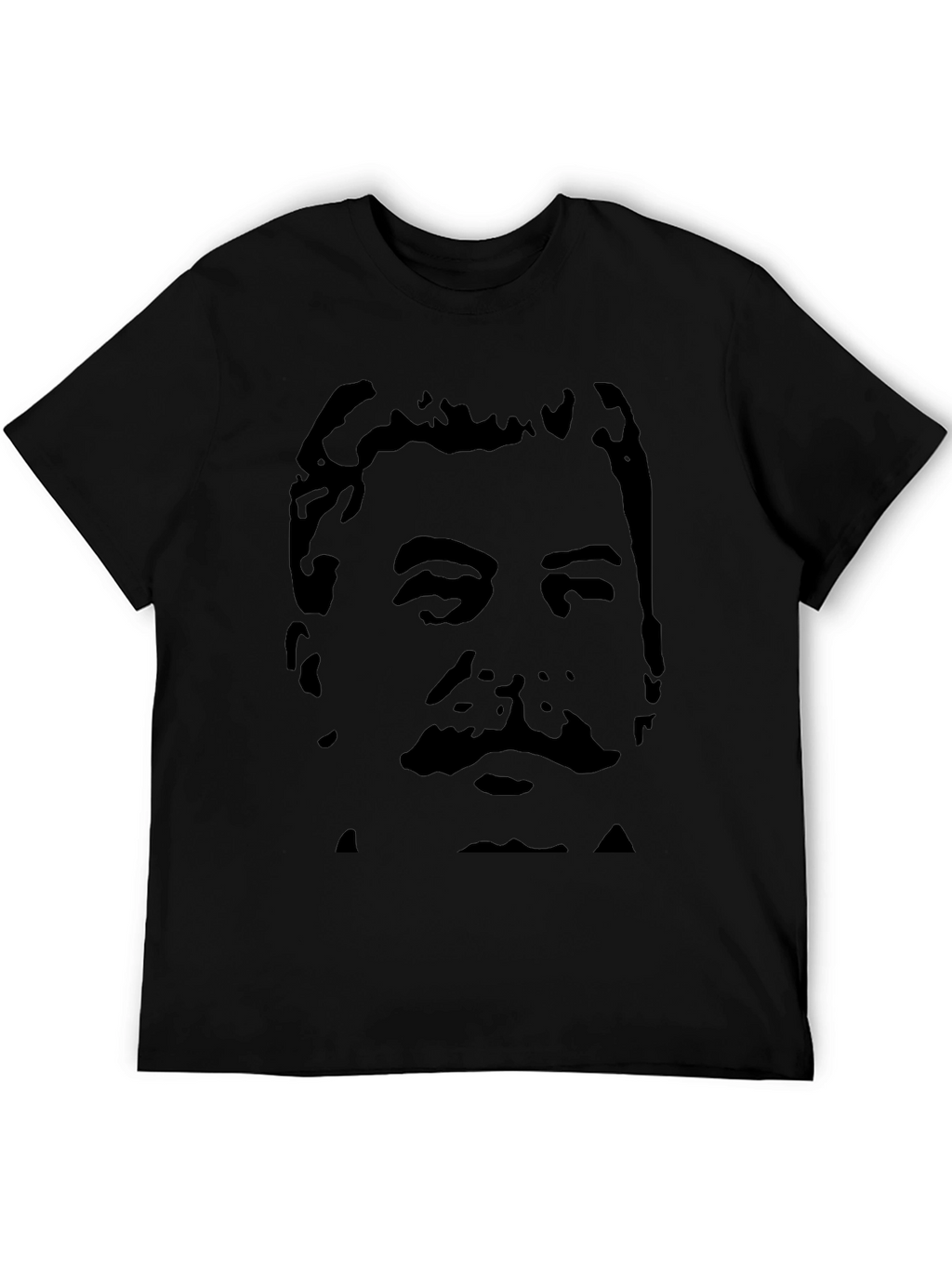 Stalin Portrait Black T-Shirt