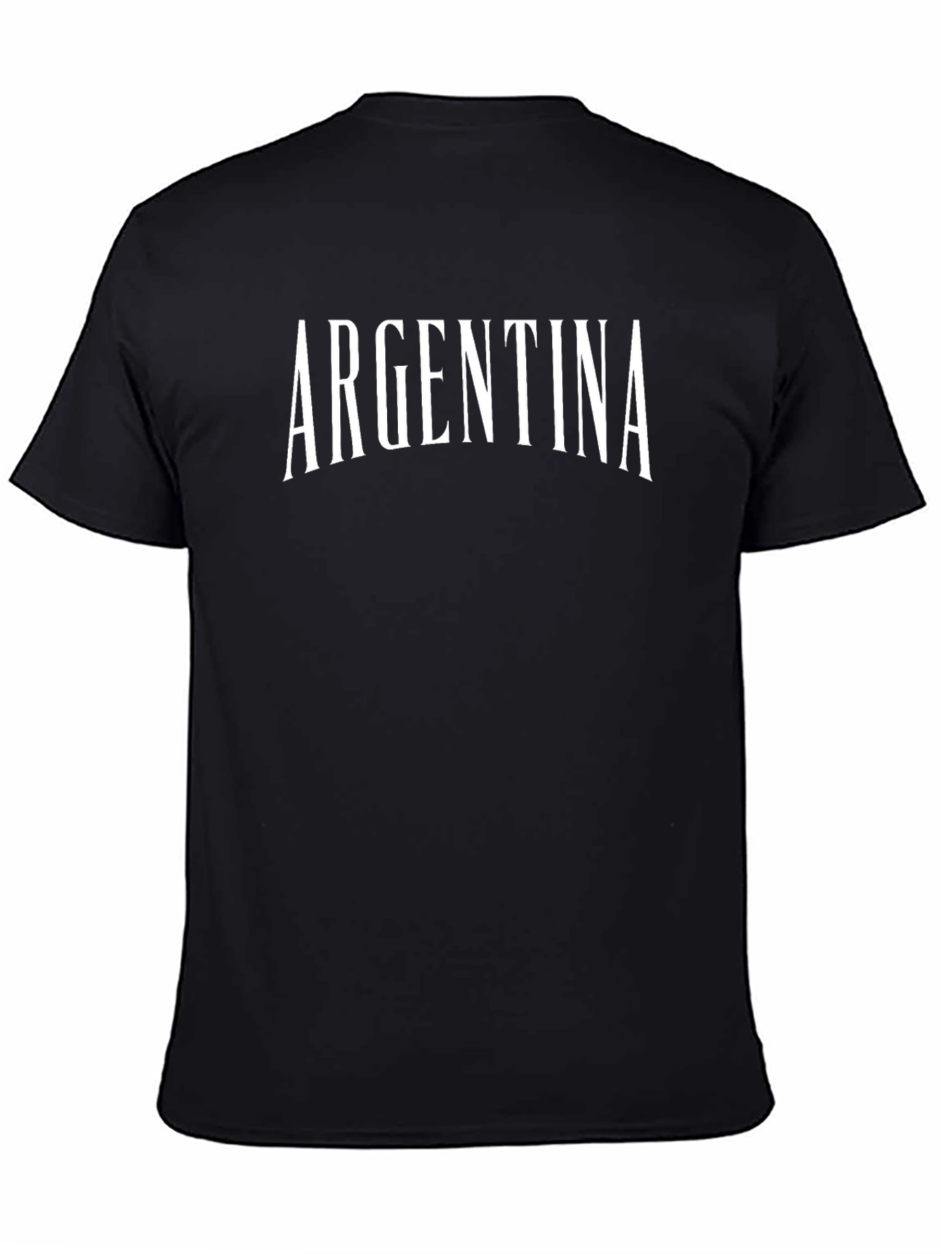 Argentina Text Graphic Black T-Shirt
