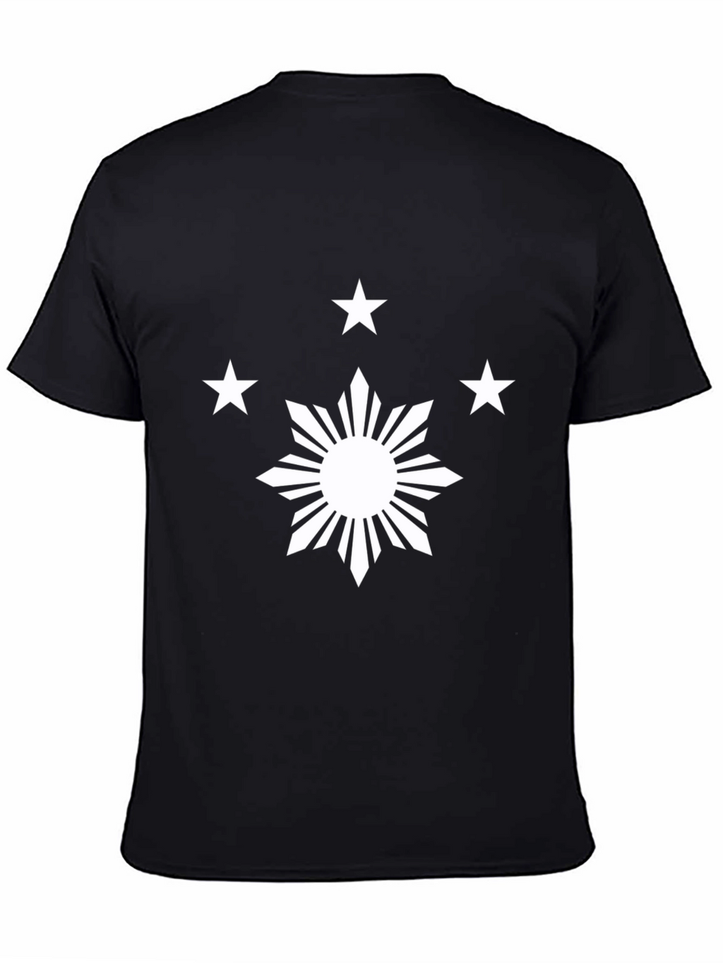 Philippine Sun & Stars Black Graphic Tee