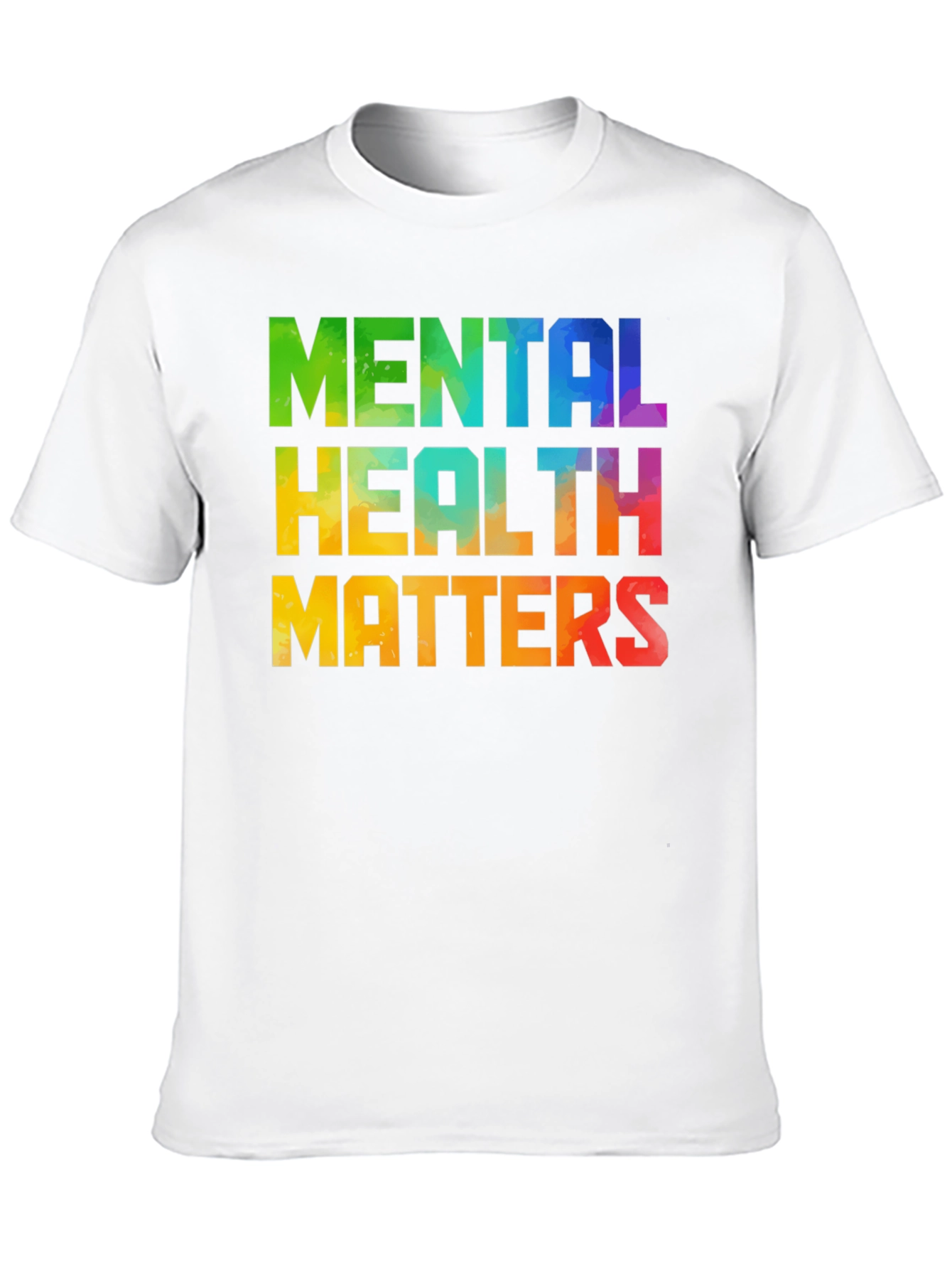 Mental Health Matters Graphic Tee - Black Cotton T-Shirt