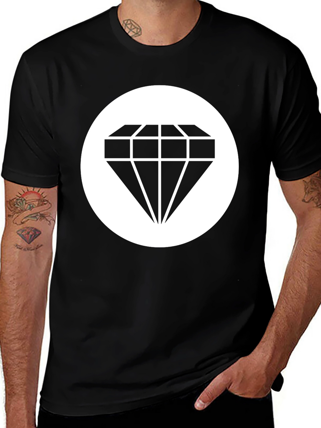 Diamond Graphic Black T-Shirt