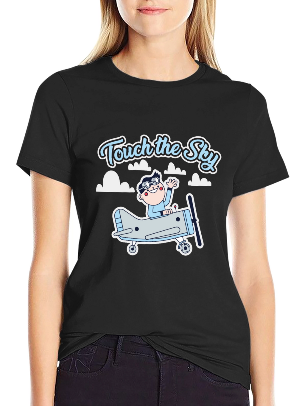 Touch the Sky T-Shirt - Airplane & Pilot Design