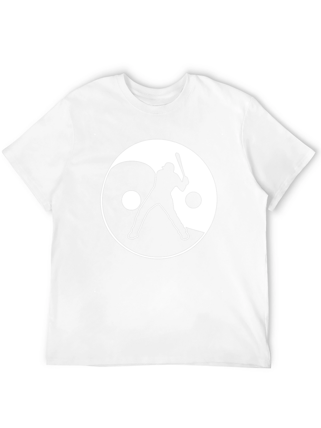Yin Yang Baseball Graphic Tee - Black
