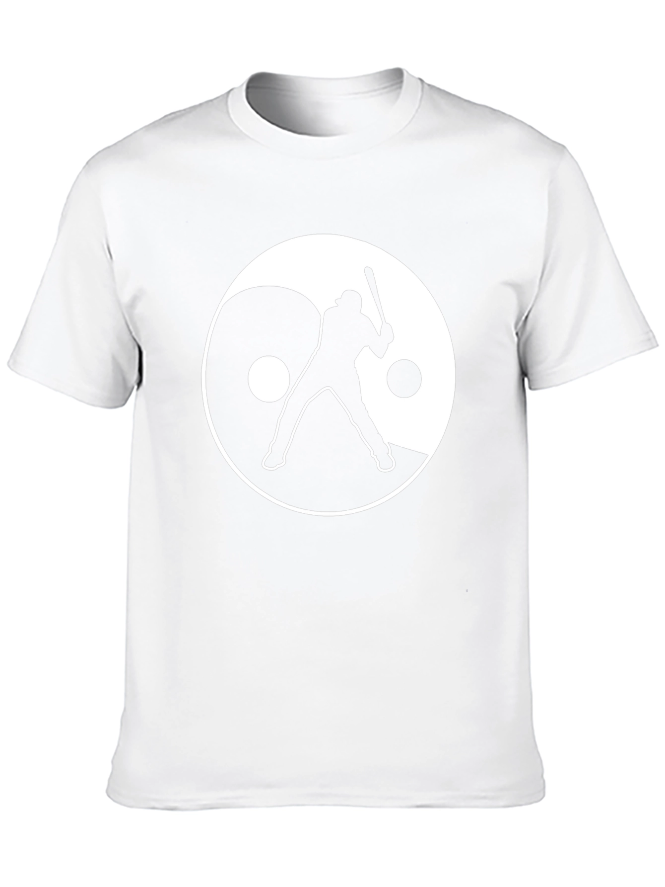 Yin Yang Baseball Graphic Tee - Black