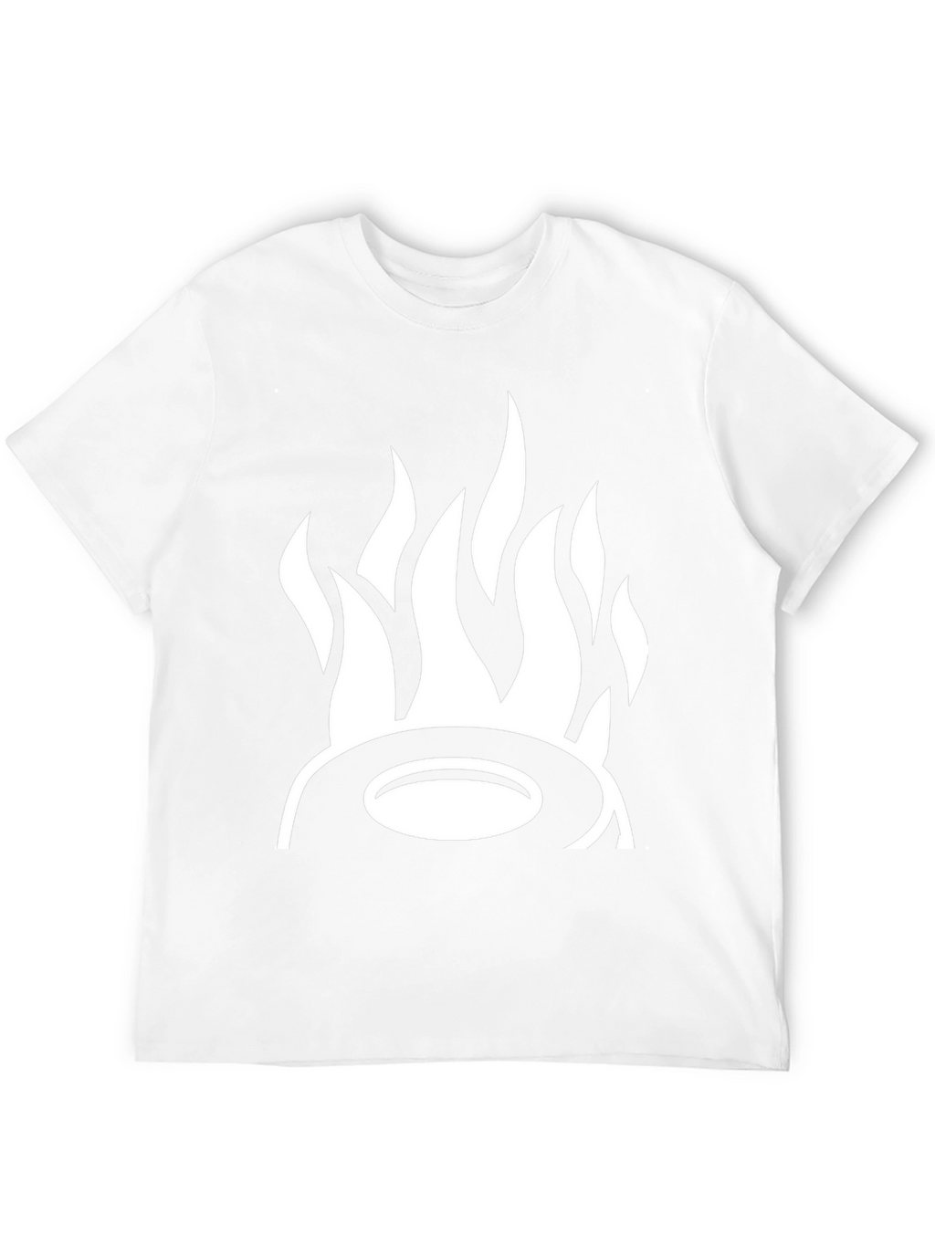 Flame Design Black T-Shirt