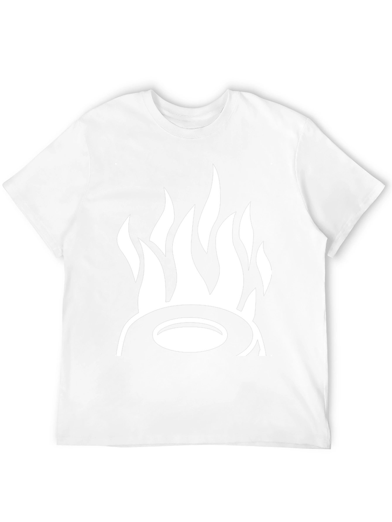 Flame Design Black T-Shirt