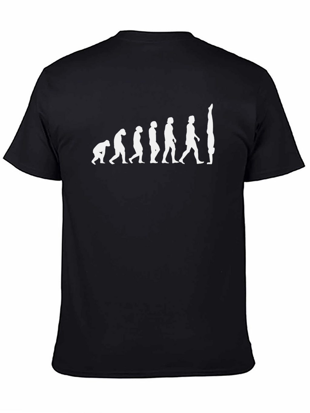 Evolution of Gymnastics Black Cotton T-Shirt