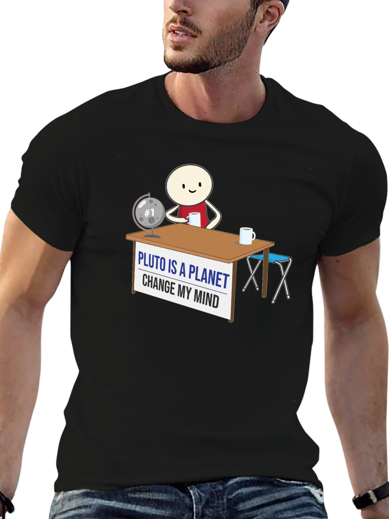 Pluto Is A Planet Change My Mind Graphic Tee