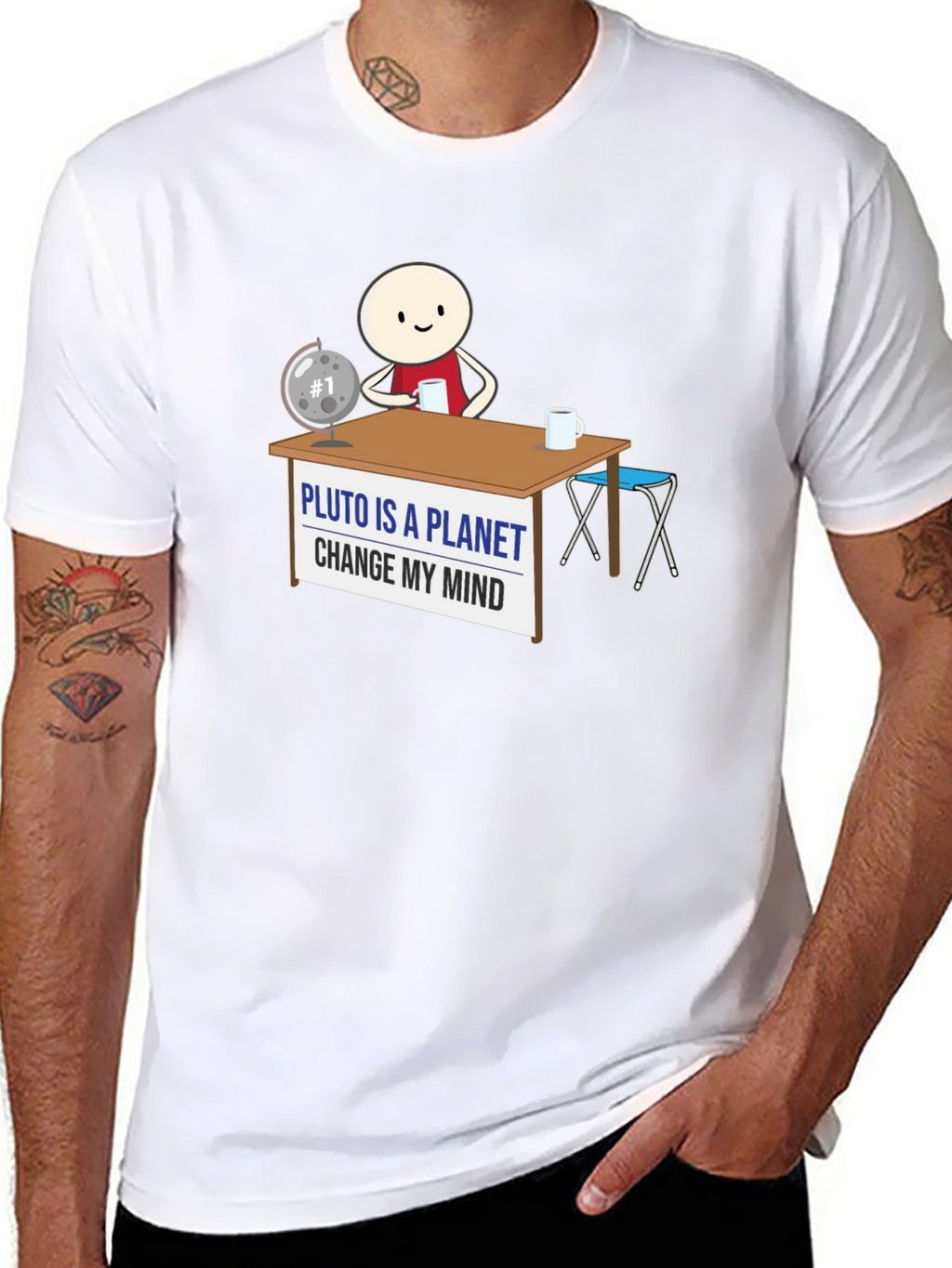Pluto Is A Planet Change My Mind Graphic Tee