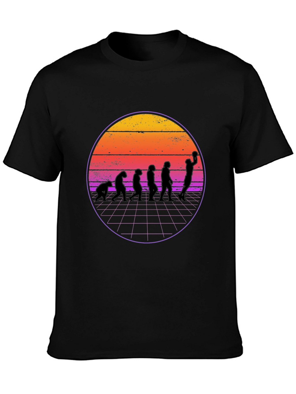 Retro Evolution Basketball T-Shirt