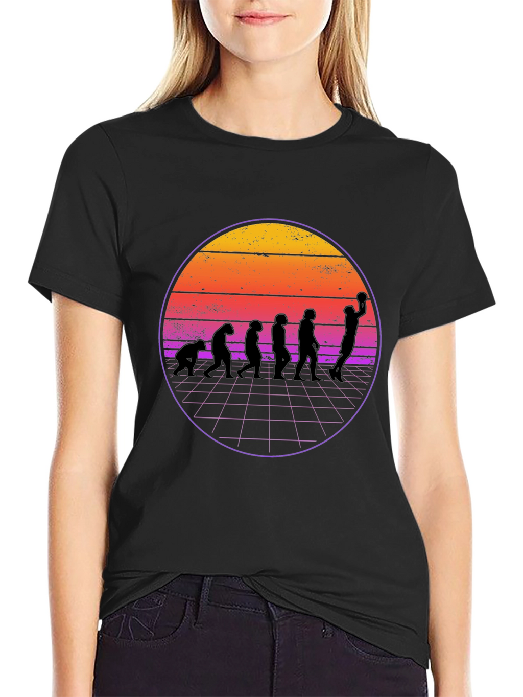 Retro Evolution Basketball T-Shirt