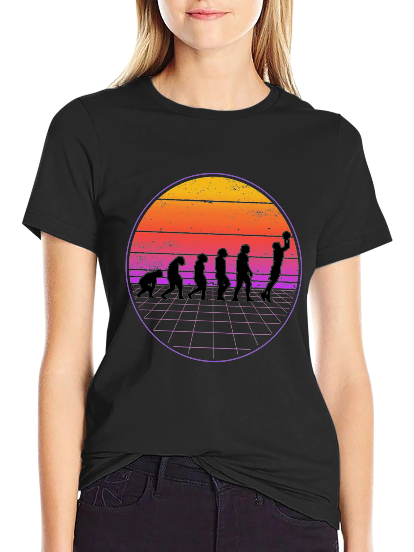 Retro Evolution Basketball T-Shirt