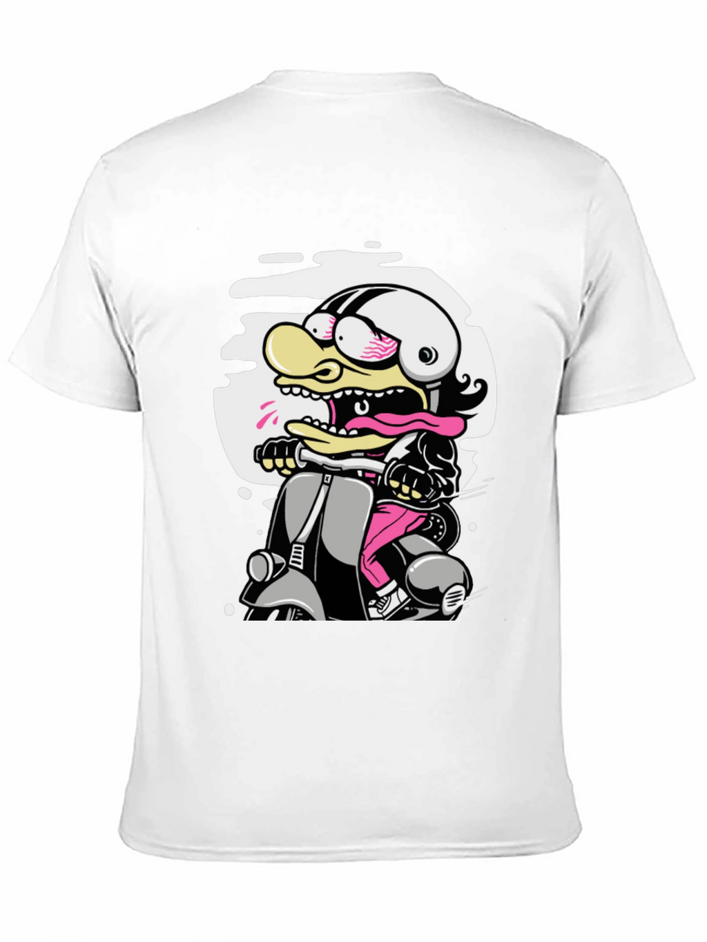 Cartoon Duck Scooter T-Shirt