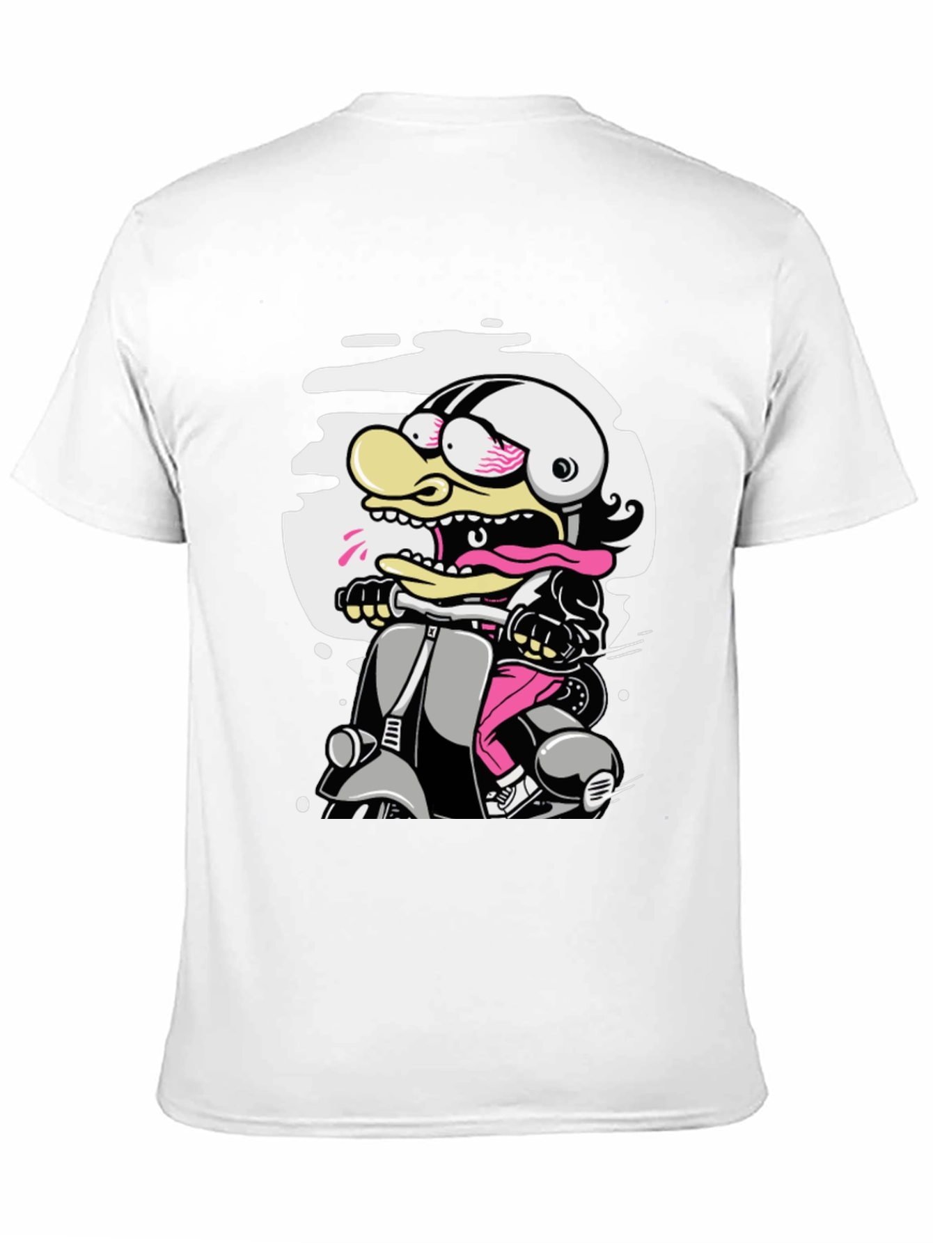 Cartoon Duck Scooter T-Shirt