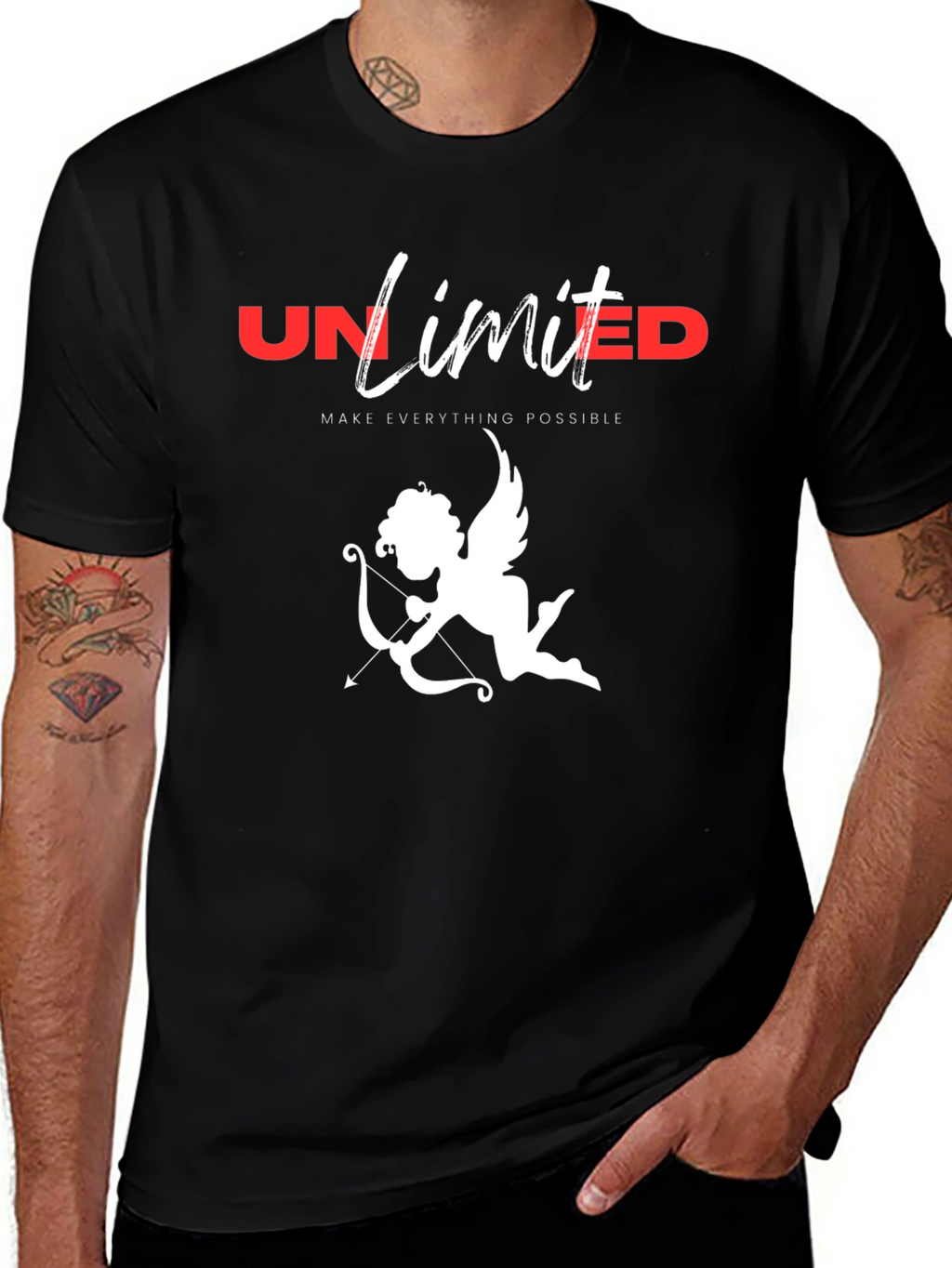 Unlimited Love Cupid Graphic T-Shirt