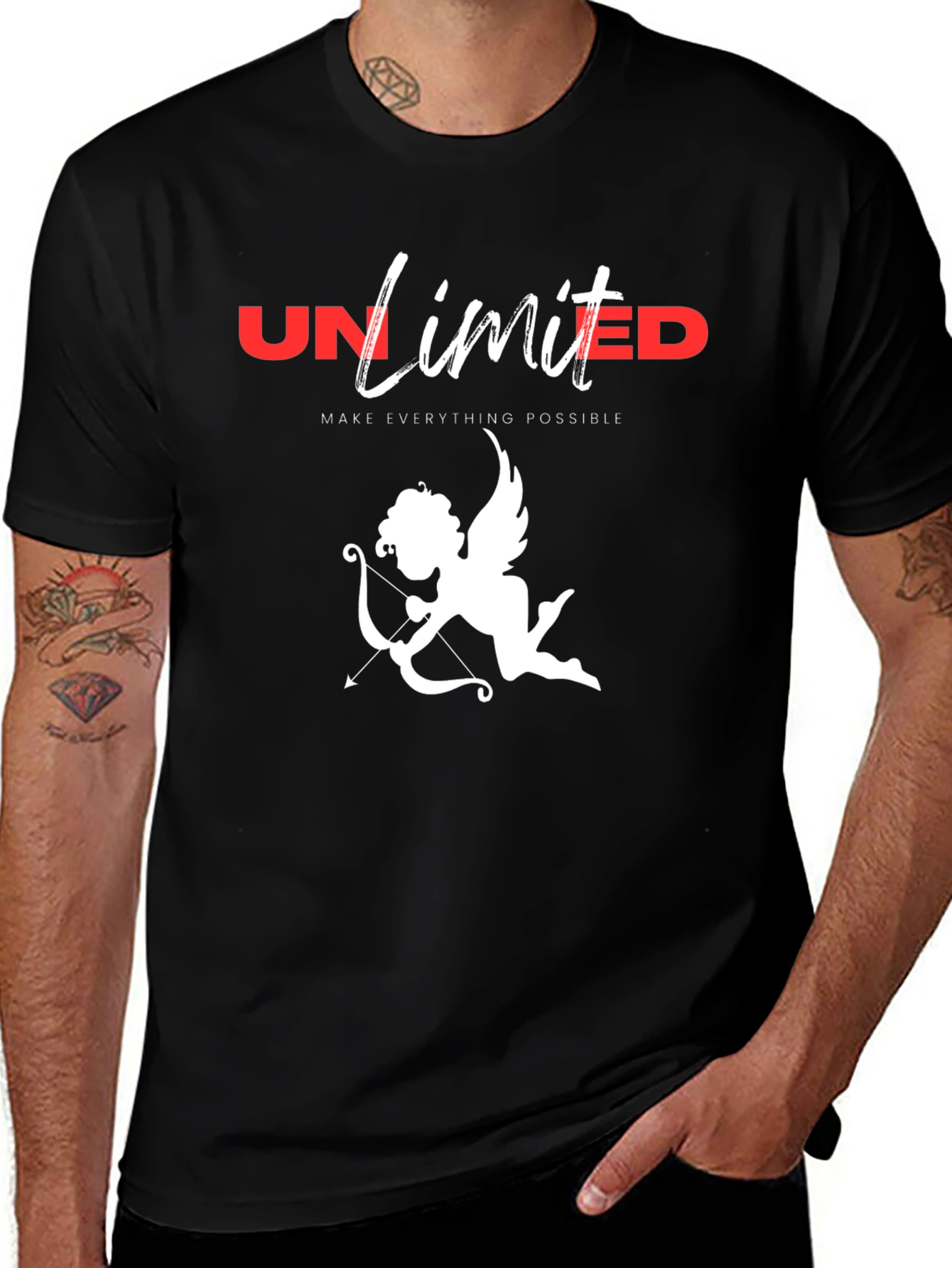 Unlimited Love Cupid Graphic T-Shirt