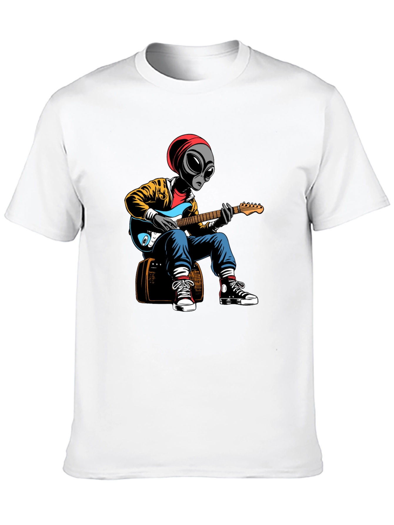 Alien Guitarist Graphic T-Shirt