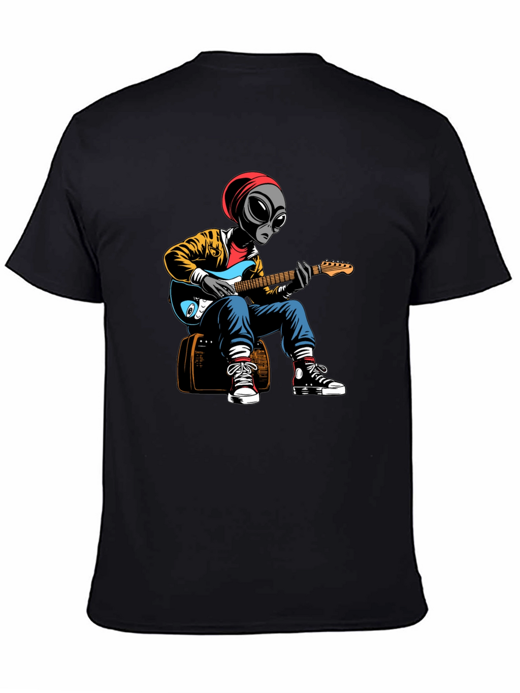Alien Guitarist Graphic T-Shirt