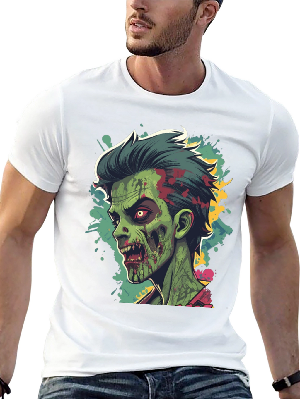 Zombie Graphic Tee - Cool Halloween Style