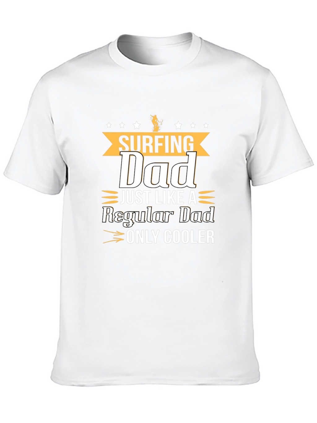 Surfing Dad Graphic T-Shirt - Cool Fathers Day Gift