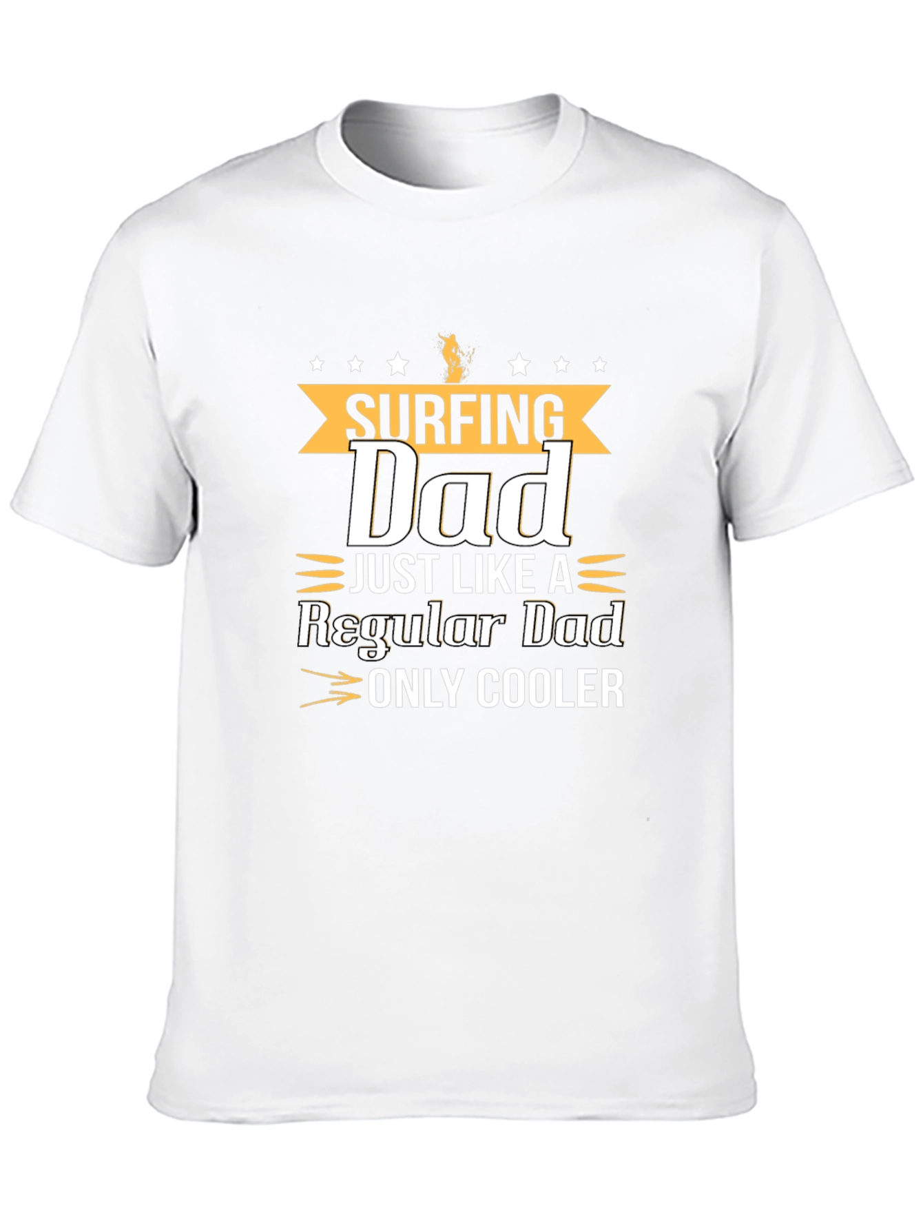 Surfing Dad Graphic T-Shirt - Cool Fathers Day Gift