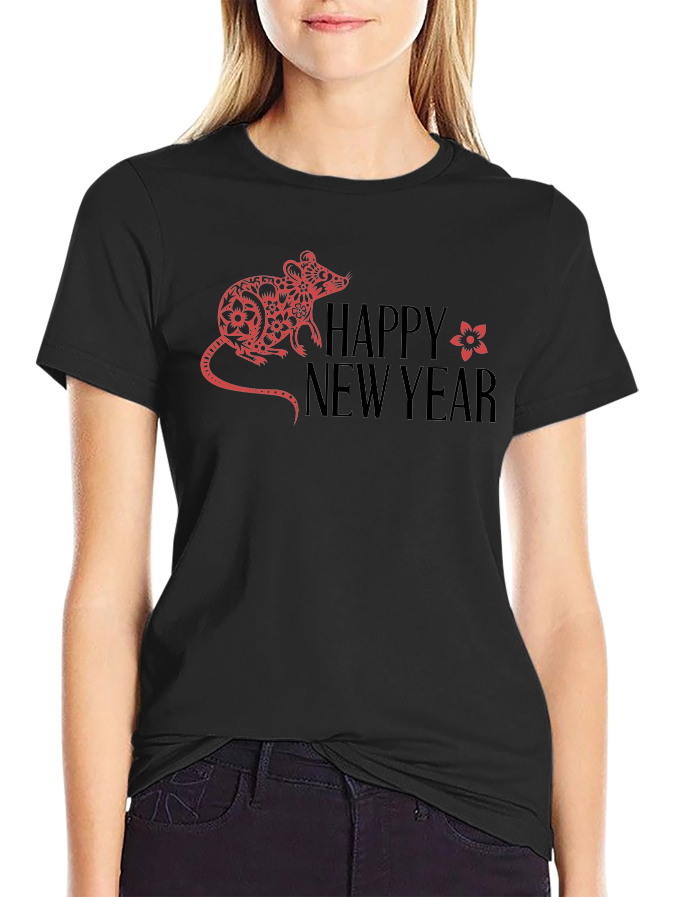 Year of the Rat Graphic Tee - Happy New Year Shirt