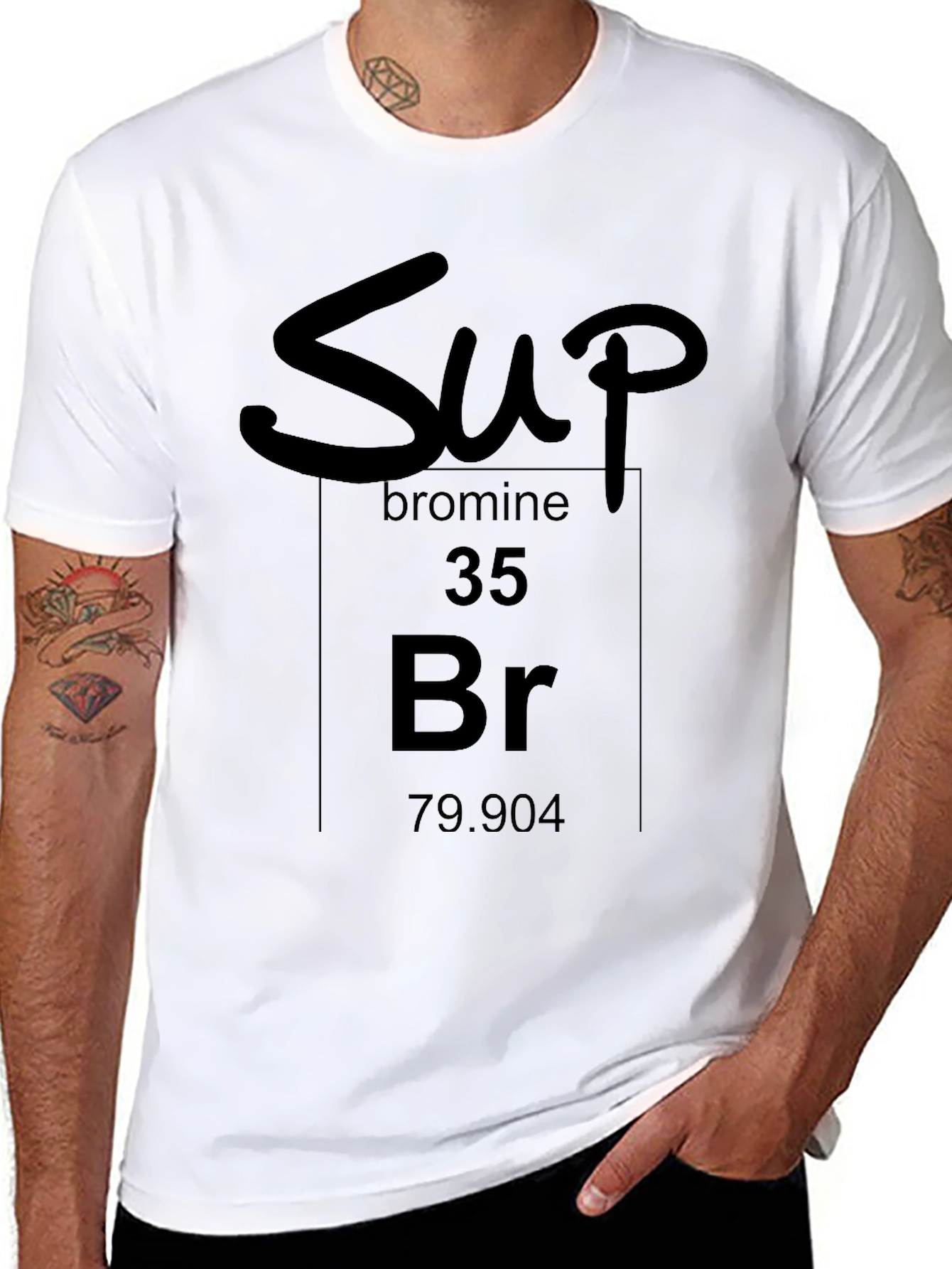 Sup Bromine Periodic Table Black T-Shirt