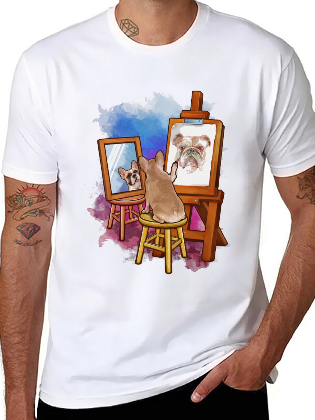Dog Painting Dog T-Shirt
