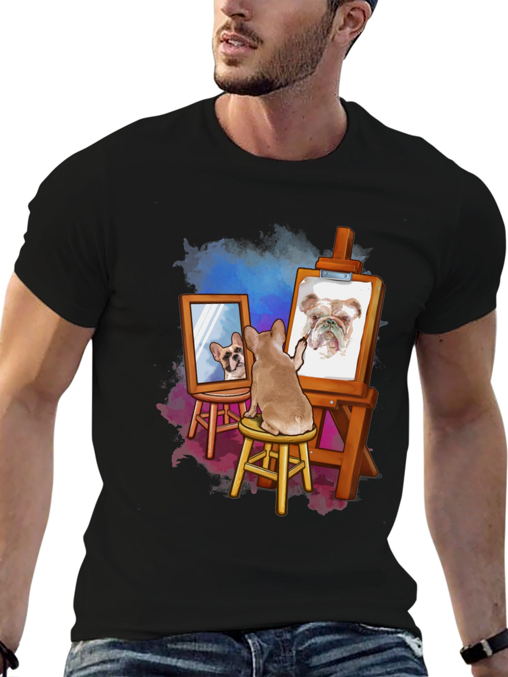 Dog Painting Dog T-Shirt